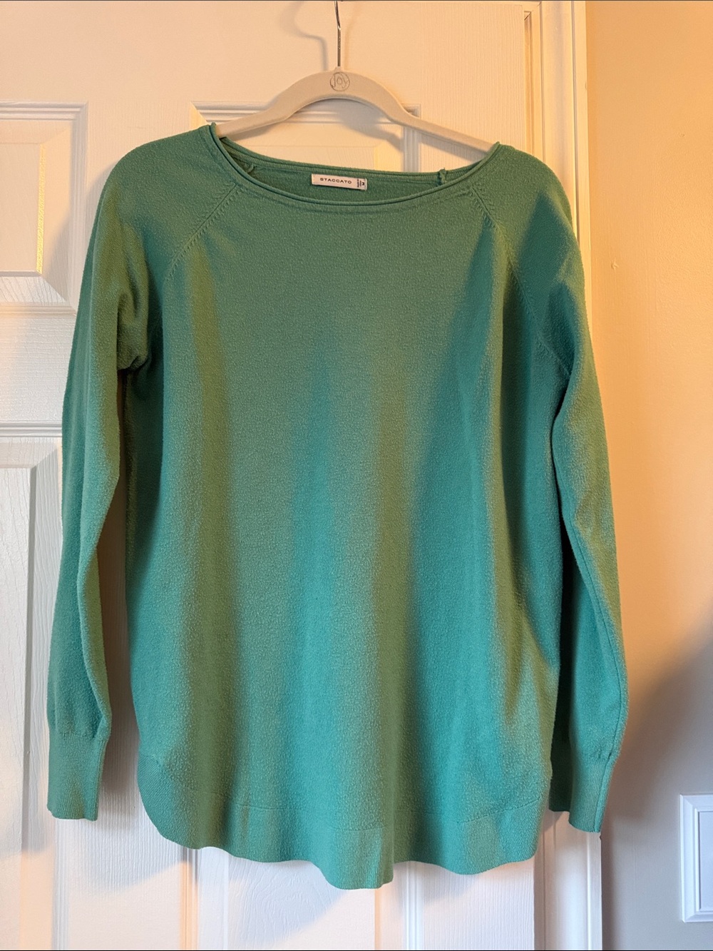 Staccato Teal Crewneck Sweater